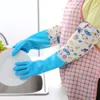 Nouveau ménage cuisine nettoyage PVC gants ménage chaud Durable étanche vaisselle gant eau poussière nettoyage LX1938