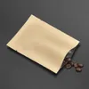 Sacchetti per imballaggio in carta kraft con apertura superiore piatta multi-dimensione Custodia per alimenti sottovuoto con apertura superiore Foglio di alluminio Caffè Tè in polvere Drysaltery 289b