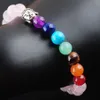 7 Chakra Natural Stones Buddha Strand Bransoletka gojeć równowaga Medytacja Rainbow 8mm 8mm okrągłe koraliki mężczyzn biżuteria Bk325