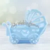 12PCS Plastic Baby Cradle Candy Box Baby Shower Baptism Party Sweet Table Decors Supplies Gifts