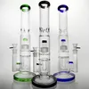 glass water pipe percolator bong large glass bong water bongs 16'' Straight Tube Water Pipe with 18mm joint sturdy round base straight glass pipes bongs smoking