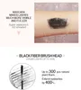 O.two.o 4D Silk Fiber Eyelash Mascara Vattentät varaktig Snabb Torr Curling Fluffy Lashes Extension Black Färg Inte Crumble 60PCS / Lot DHL