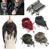 MAYITR 100x100cm Utomhus Vandring Scarves Arab Tactical Desert Scarf Army Shemagh med tofs för män