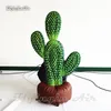 Simulierte aufblasbare Zimmerpflanzen-Kakteen, 1,5 m/2 m, Sukkulenten-Modell, luftgeblasene Kaktus-Replik für Vergnügungspark-Themendekoration
