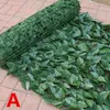 0.5*1M Artificial Hedge Leaves Faux Lvy Leaf Privacy Fence Screen for Garden Backyard Green Fence Mesh Artificial Balcony