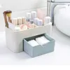 Cosmetic Jewelry Organizer Office Storage Drawer Desk Makeup Case Simple Plastic Makeup Brush Box Lipstick Holder