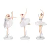 3PCS Ballerina Statue Desktop Ozdoba tańcząca dziewczyna rzemieślnicza sztuka figurki wystrój domu