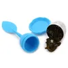 Silikonhandtag Leaf Tea Infuser Steel Ball Strainer med droppbricka