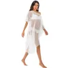 Tunics De Praia Bathing Suit Cover Ups Women Plus Size Swimsuit Bikini Outlet Beach Fishnet Coverups Pareo Kaftan Swimwear