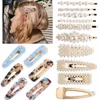 Perle Haarnadel Set Frauen-Haar-Clip Kombination Acrylsäure Bobby Pins Side Clips Spangen Kopfschmuck Mode-Accessoires Haarschmuck