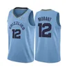 Ja 12 Morant Jersey Basketball Jerseys Mens S-XXL 2021