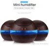 Großhandel 300 ml USB Ultraschall Luftbefeuchter Aroma Diffusor Ätherisches Öl Diffusor Aromatherapie Nebelhersteller mit blauem LED-Licht Kostenloser Versand