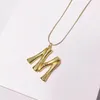 2019 heiße reizend preiswerte Art und Weise Gold dünnes Seil Gold letther ‚‘ L‘Anhänger Halskette hohe Qualität Frauen Halskette mit Box und dastbag