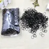 500 Pcs/ Set Ponytail Holder Elastic Tpu HairHolder Rubber Hairband Hair Clips Band Accessories For Girls Frozen Rope Wholesale