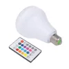 LED Chama luz E27 inteligente Bluetooth Speaker RGB Wireless Music Playing Chama Bulb Regulável colorido com 24 teclas do controle remoto