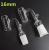 New 16mm 20mm OD Quartz Enail Banger With 10mm 14mm 18mm Female Male Quartz E Nail Banger Nails For Coil Heater Glass Bongs