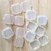 Gemengde maten Vierkante Lege Mini Clear Plastic Opslag Containers Box Case met Deksels Kleine Doos Sieraden Oordopjes Opbergdoos