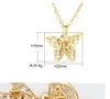 Hip Hop Rapper Butterfly Pendant Necklace Chokers Chain Jewelry Top Quality for Stylish Men and Women