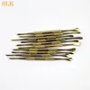 Chrome Gold Silver Exquisite colorful Stainless Steel Dab Carving Tool Scoop Dabber Brush Tools For Wax Dry Herb Essential Oil 420