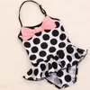 Bow Dot Swimwear Kids Girls Swimming Bikini Costume Bodysuit Swimsuit Halter Monokini Beach Clothes Clothing Summer Bathing Suit