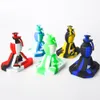 Multi Color Grenade Silicone Nectar collector with 14mm joint stainless steel dabber Micro NC free shipping