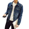 Fashion-Jacket Mens 2018 Fashion Brand Autunno Solid Bomber Jacket Uomo Giacca di jeans per uomo Bomber Coat Uomo Plus Size S -5xl Alta qualità