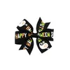 Kinder-Band-Bogen-Tie-Haar-Klipps Kürbis-Geist Printed Barrettes Baby Kinder Haarspange Halloween Haar-Zusätze Dekoration HHA575