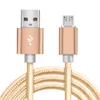 High quality 10FT Metal Housing Braided Cable 3M long Micro USB charge Cable 2A Durable High Speed Charging Cable for Smart Phones