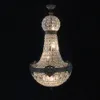 Lampadario moderno in cristallo a LED di grande stile impero reale retrò vintage affascinante, luci lustri E14 per il soggiorno della chiesa dell'hotel