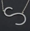 26 Lettres Initiale Collier Argent Or Couleur Disque Collier A-Z Alphabet Femmes Kolye Collier Amis Famille Lettre Collier Bijoux