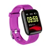 116 Plus Smart Watch Pomiar ciśnienia krwi Opaski Wodoodporna Fitness Wristband Tracker Tętno Monitor Krokomierz Bransoletka Kobiety Mężczyźni