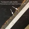 Jade marmor genomskinlig terrazzo hänge lampa vattenstone upphängning ljus restaurang hotell kontor bar lounge handgjorda cement nordisk belysning