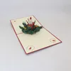 Cartes de vœux en papier bougie Pop UP 3D faites à la main, carte postale d'invitation pour anniversaire, noël, fournitures de fête Festive 9347840