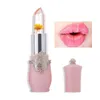 Fuktighetskräm Långvarig Jelly Flower Lipstick Makeup Temperaturförändrad Färgglad läppbalsam Rosa Pintalabios Transparent läppglans