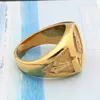 Нержавеющая сталь Мейсон каменное кольцо золотое хип-хоп крутое кольцо мужские золотые кольца ювелирные изделия в стиле панк-рок Anillos Bar Club mason5616220