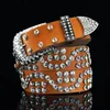 New trendy fashion luxury designer beautiful diamond zircon silver leather belt for woman 110cm 36 ft 30 models4860349