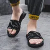 10 colors men's shoes sandals and slippers street hip-hop sports tide brand word drag non-slip indoor and outdoor wear beach shoes