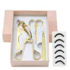 Multicolor Rose Goud Rvs Wenkbrauw Scissor 3D Mink Wimper Pincet Wimpers Curler Haar Trimmen Make Set Make Tools Kits