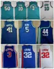 NCAA 빈티지 44 권총 Pete Maravich 3 Abdur Rahim 10 Mike Bibby 50 Reeves Julius Erving 3 Drazen Petrovic Jason Kidd 농구 저지