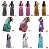 Femmes Bohemian Robes 13styles Floral Holiday Beach Maxi Longueur du sol Sexy Vêtements d'été Lady Plus Taille Taille V-Col V Robe LJJ-AA2471