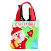 Christmas Gift Candy Bag Apple Gift Bag Christmas Decoration For Home Party Santa Claus Pattern Leather Rope Paper Bag Party Decor XD22438