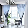 estilo Novo Chinês novas cortinas retro estudo sala de estar quarto simples espessamento moderna apagão cortinas