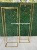 New style Wedding Metal Gold Flower Vase Column Stand for Wedding Centerpiece Decoration senyu0430