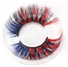 Colored 5D Mink false eyelashes 25mm 17 color thick Eyelashes Luxury Colorful Natural Cosplay Imitated Mink thin eyelashes