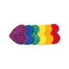 Baby Girls Glitter Heart Barrettes Kids Love Rainbow Candy Color Hairclips Heart Shaped BB Clip for Kids Cute Hair Accessories M1219