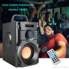 Altavoz Bluetooth A100 de gran potencia, Subwoofer estéreo inalámbrico, altavoces de graves pesados, reproductor de música, compatible con pantalla LCD, Radio FM, TF