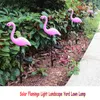 LED Solar Garden Lights Flamingo Lawn Path Lamp Pathway Landscape Partys im Freien Straßenbeleuchtung für Terrassenhof wasserdichte 6479065