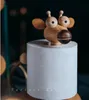 Giraffe Tissue Boxes holder creative log roll paper holders solid wood decoration Nordic living room ornaments