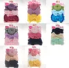 20Color Baby Girls Nudo Bola Donut Diademas Arco Turbante 3 unids / set Infantil Elástico Hairbands Niños Nudo Headwear niños Accesorios para el cabello C5762