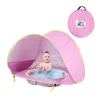 Tente bébé extérieur tentes de plage parasol piscine à balles maison de jouets résistant aux ultraviolets abris de château tente de piscine pliable tente anti-UV TLZYQ1303